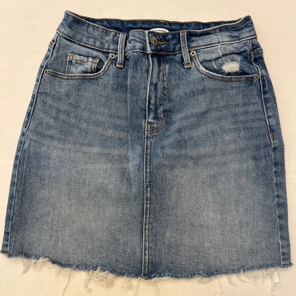 Old Navy denim skirt, Forever 21 dress, Forever 21 sweater